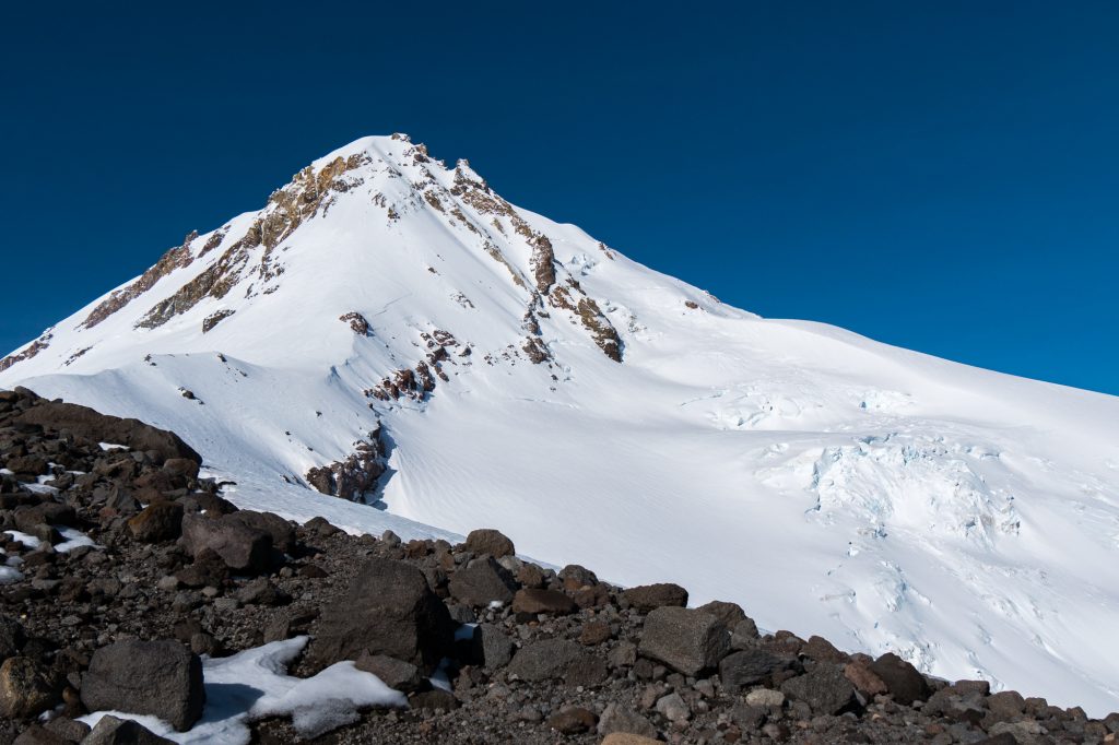 Mt. Hood's northern routes and Elliot Glacier